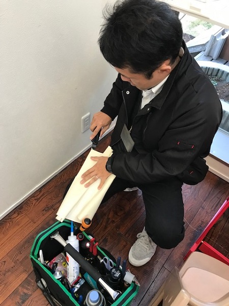 クロス補修講座を受けました。