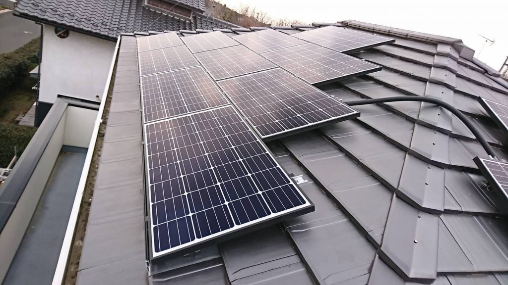 太陽光発電システム工事完了しました！！