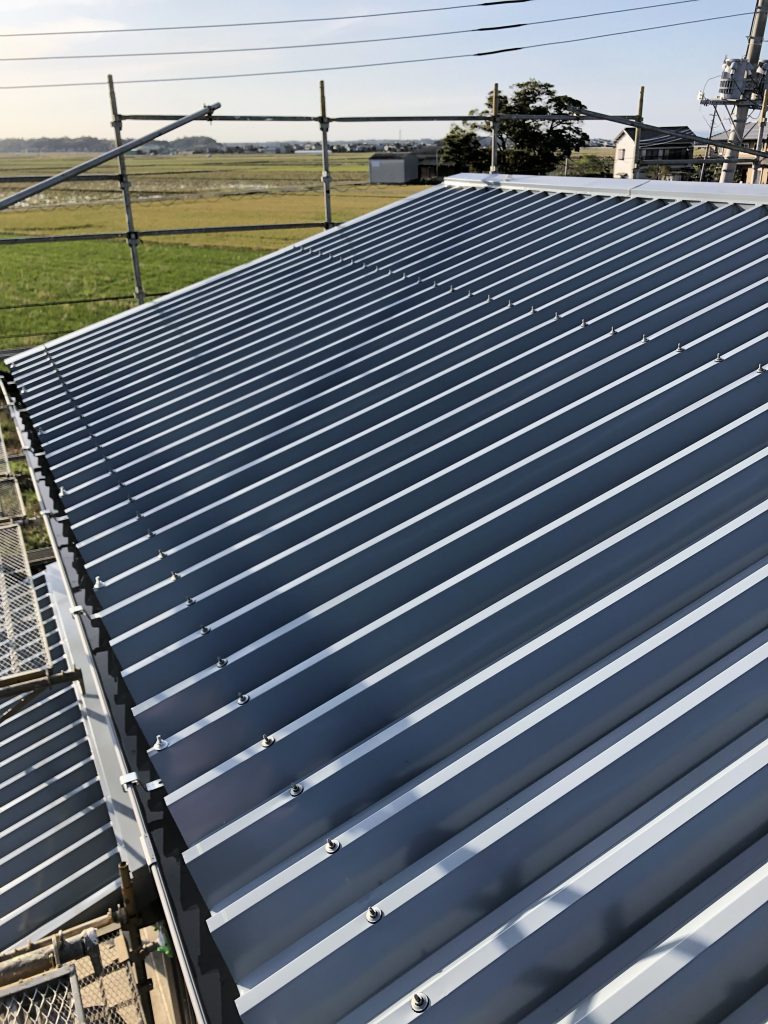 スレート屋根改修工事完了です！