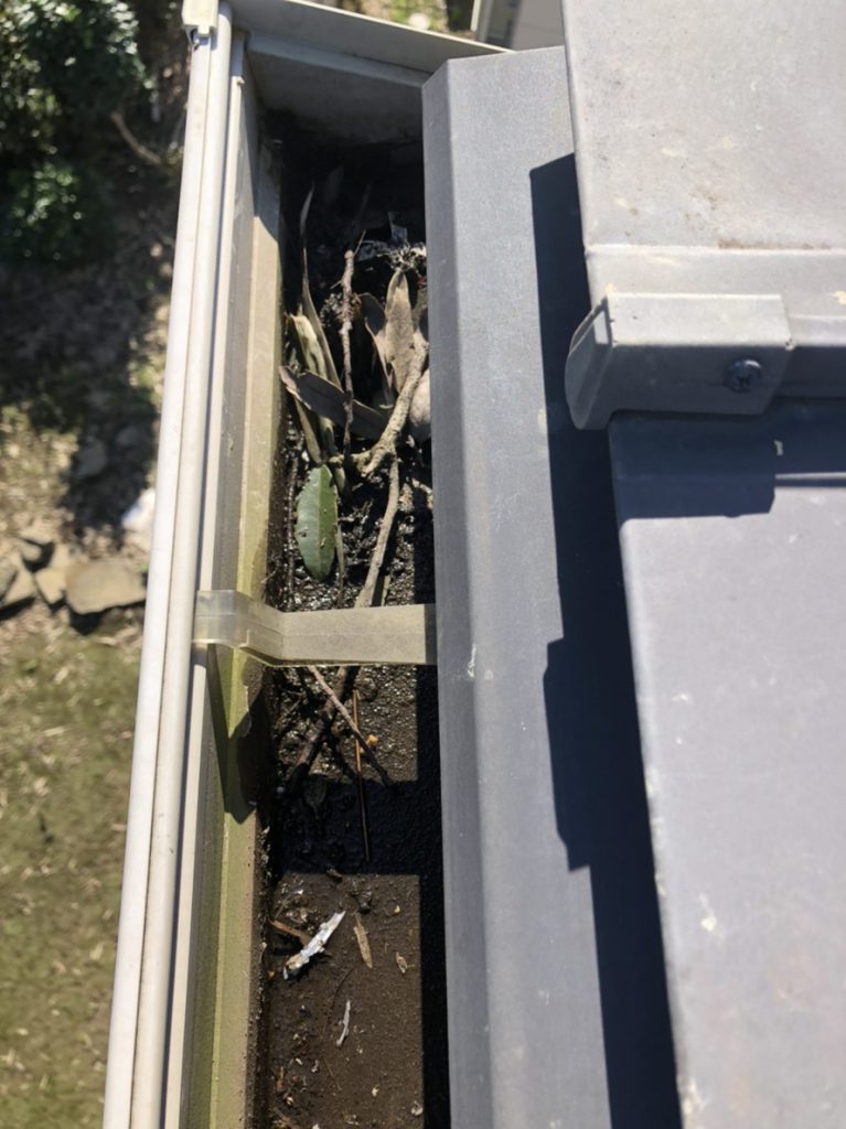 雨樋のクリーニング工事