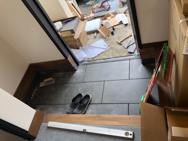 玄関ポーチの作り変え