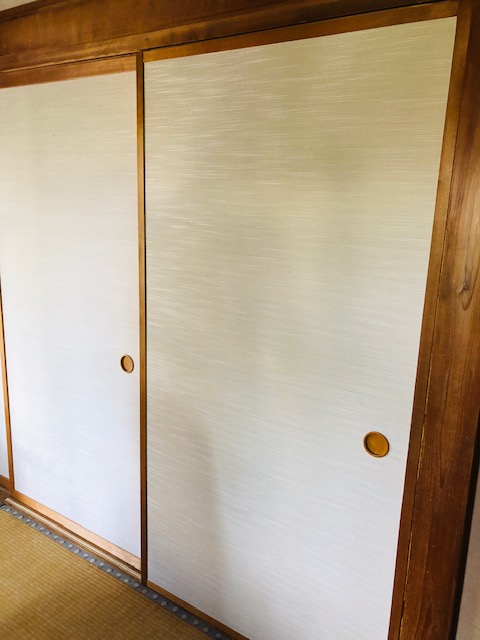 襖の貼り替え