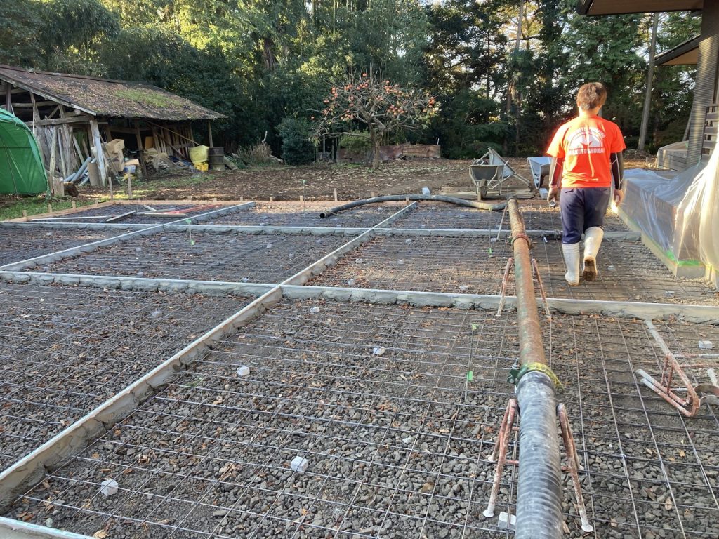 土間コンクリート工事について