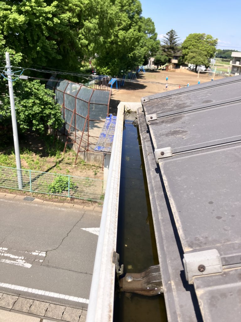 つくばのカイテキホームで雨樋清掃！
